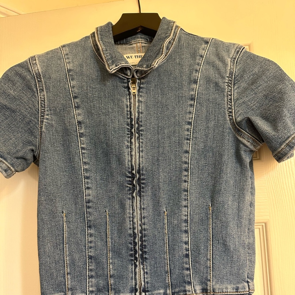 Free People Jean jumpsuit